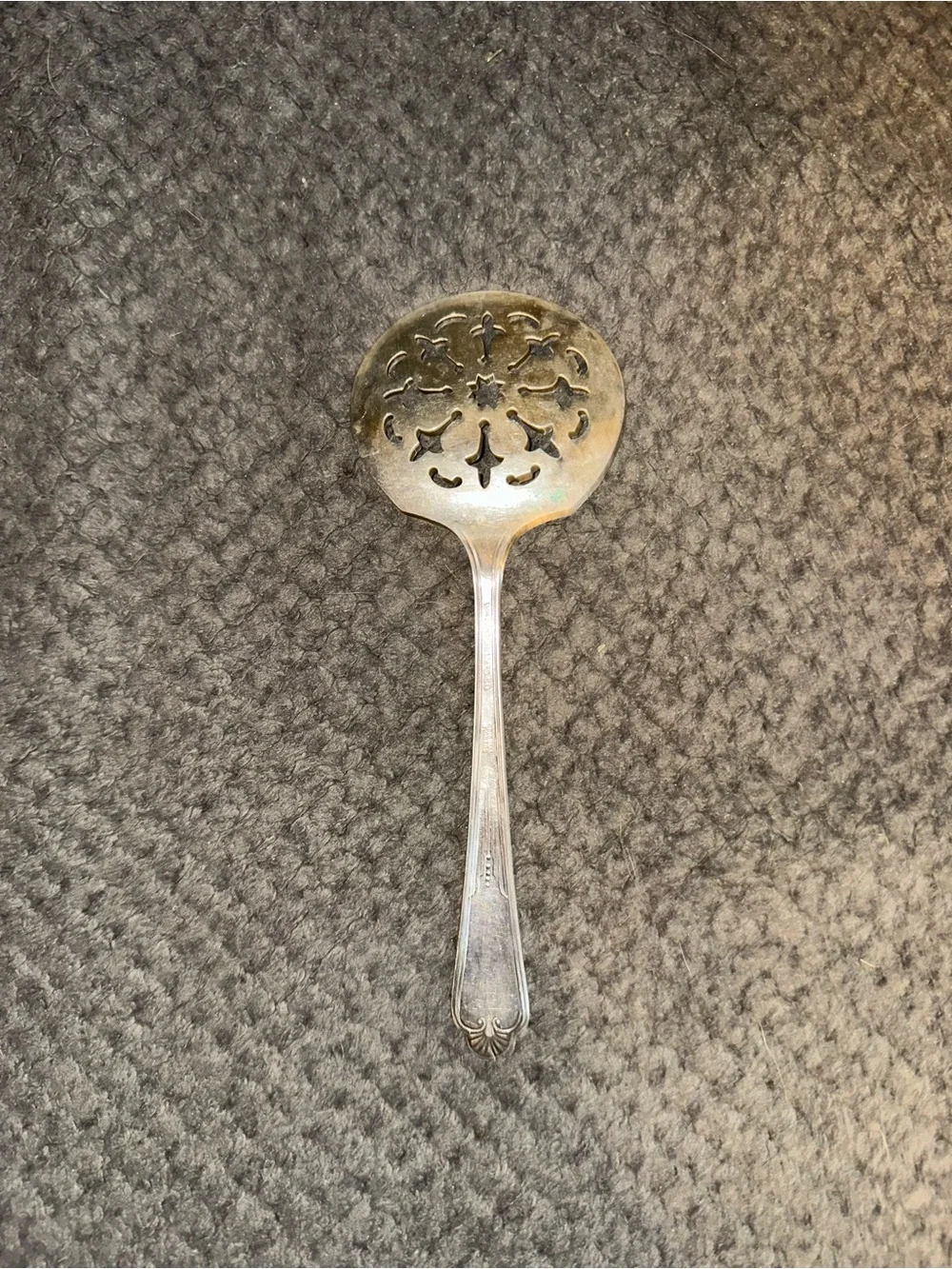 Vintage WM Roger, Original Rogers, Silver Plated Tomato Serving Spoon